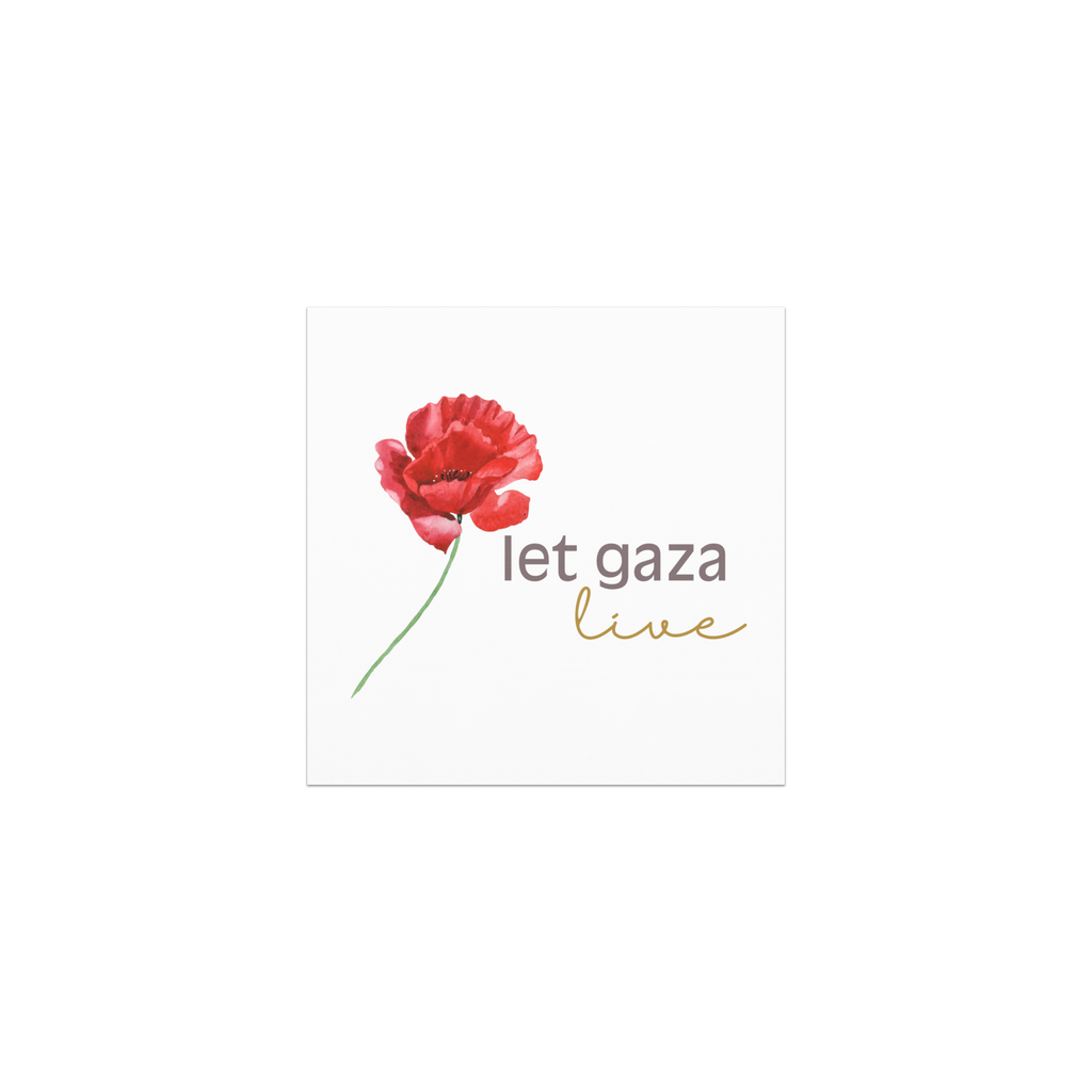 Let Gaza Live | Square Magnet