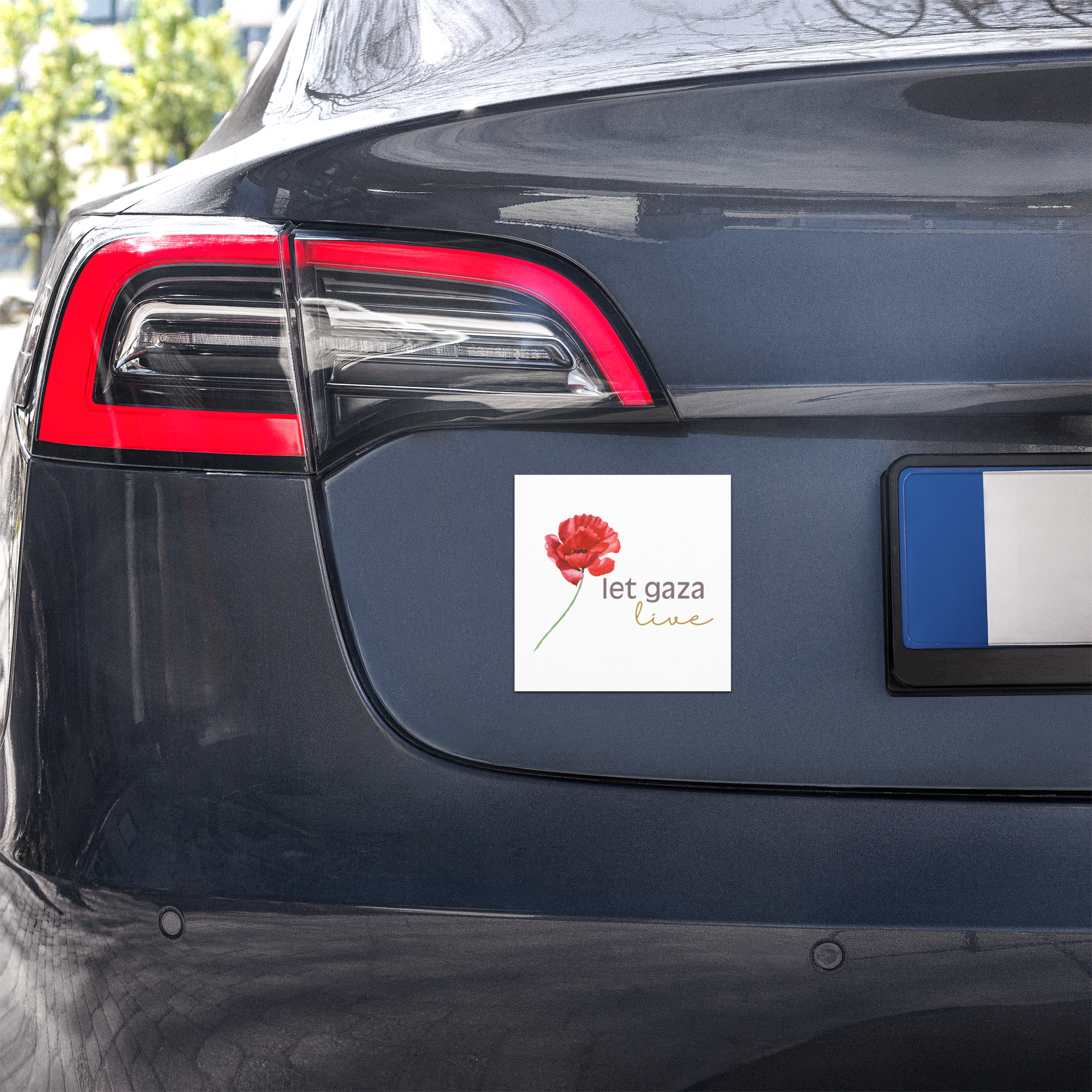 Let Gaza Live | Square Magnet