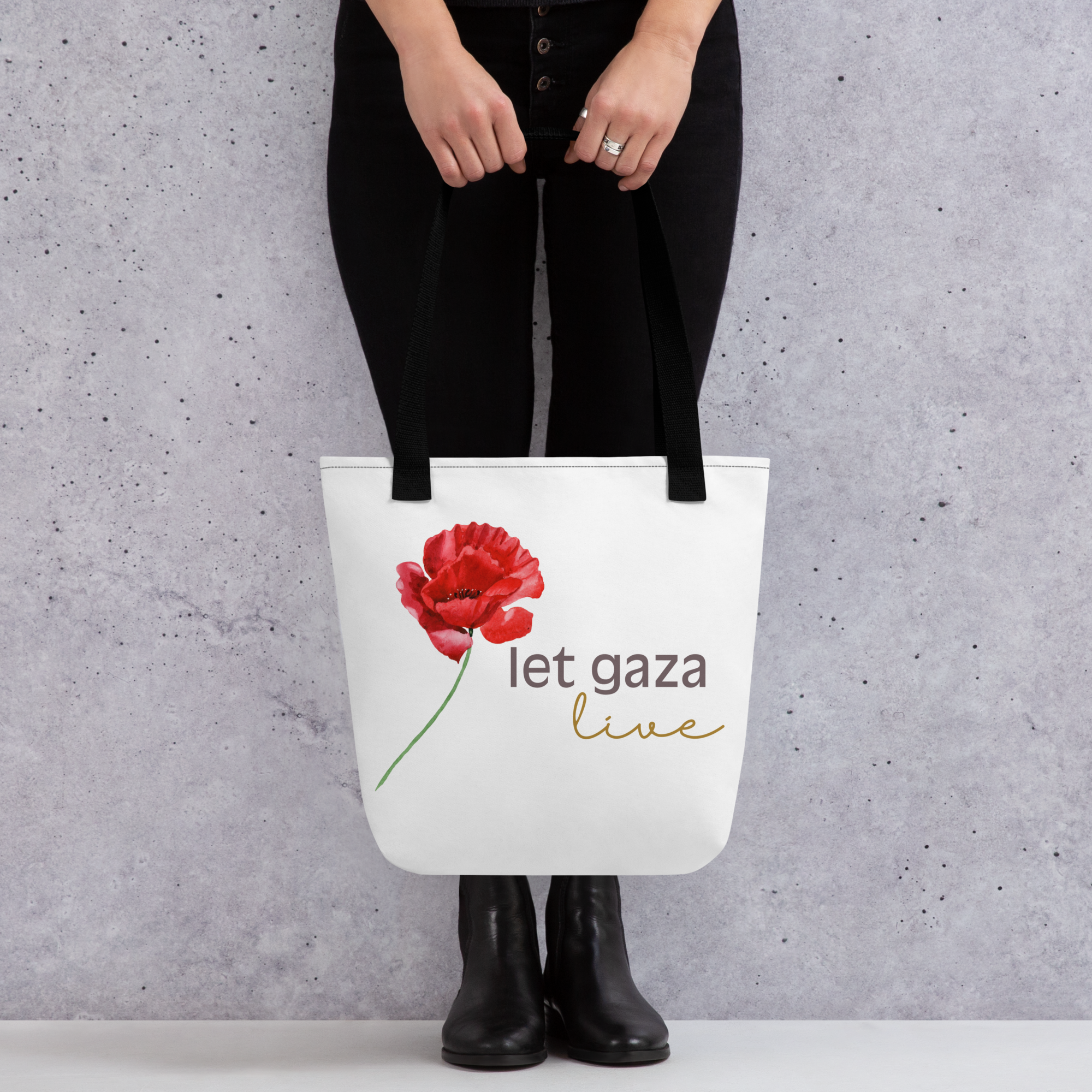 Let Gaza Live | Strappy Tote Bag