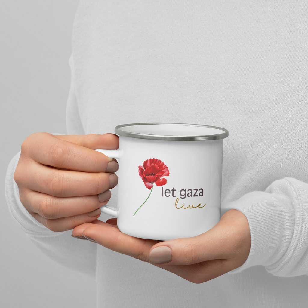 Let Gaza Live | Enamel Mug