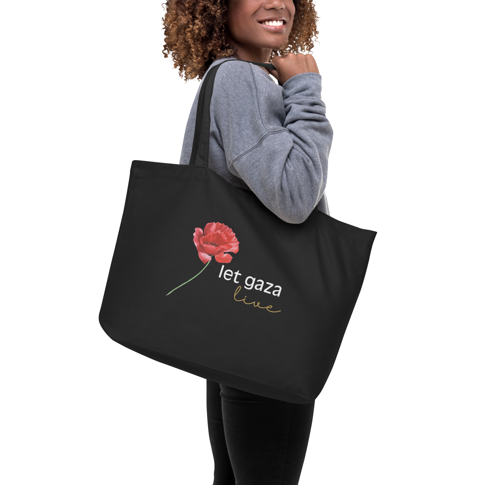 Let Gaza Live | Large Eco Tote Bag