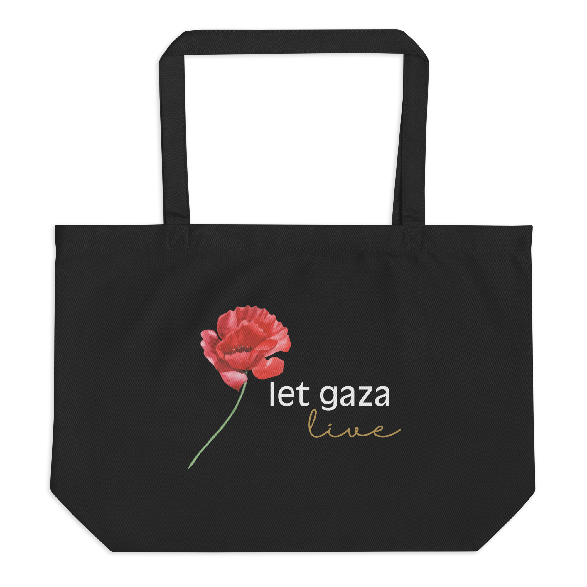 Let Gaza Live | Large Eco Tote Bag