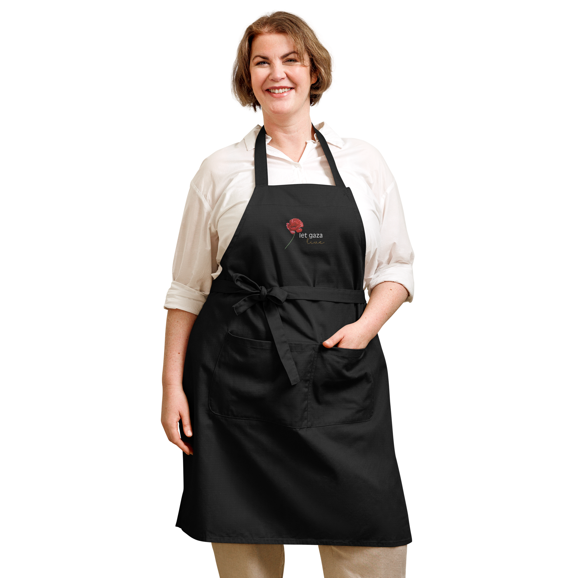 Let Gaza Live | Organic Cotton Kitchen Apron