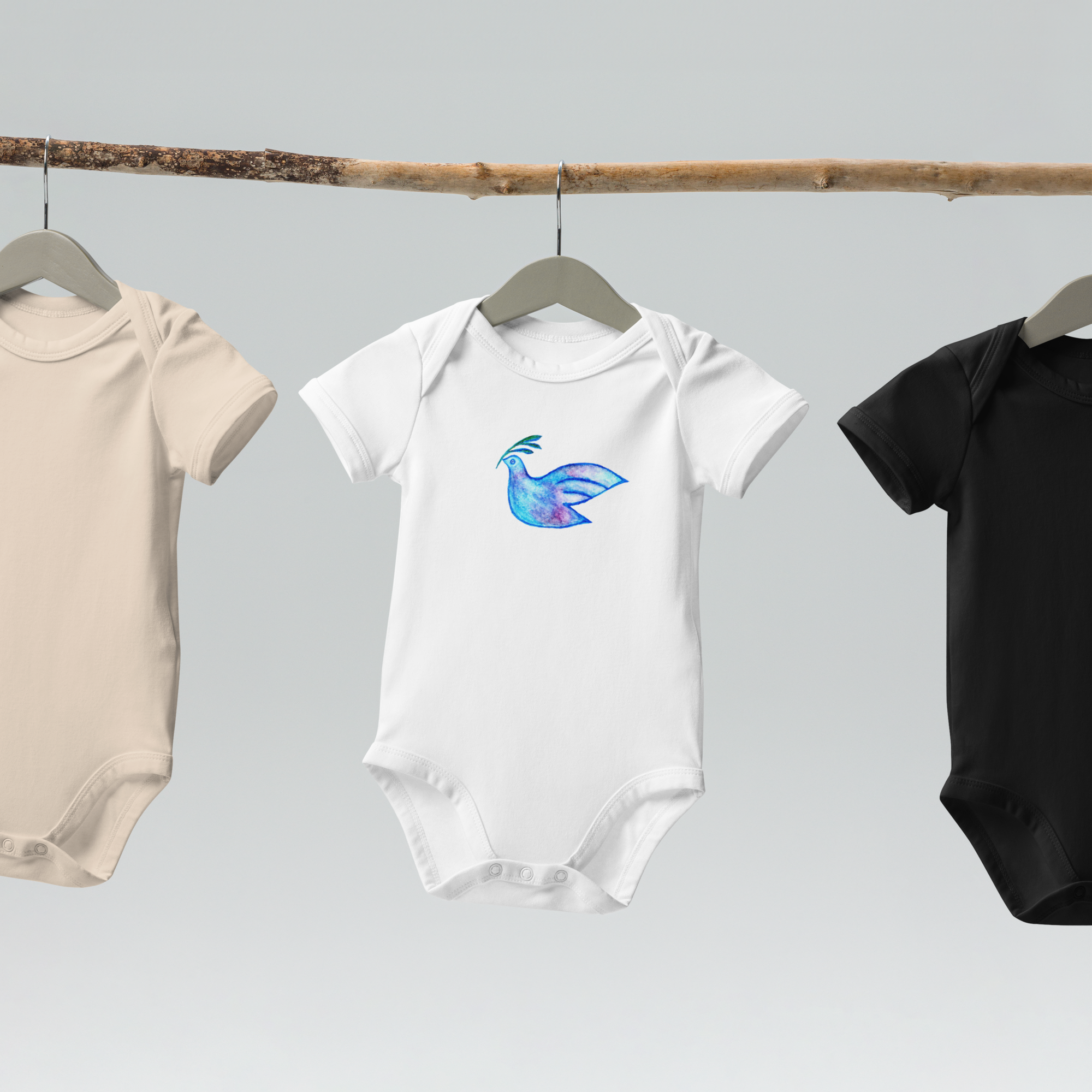 Peace Dove | Organic Cotton Baby Onesies