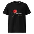 Let Gaza Live | Organic Cotton T-Shirt - Black, Sizes Small-5XL