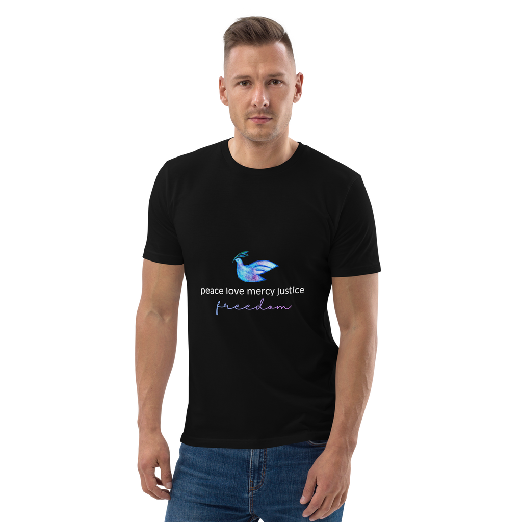 Five Values | Organic Cotton T-Shirt - Black, Sizes Small-5XL