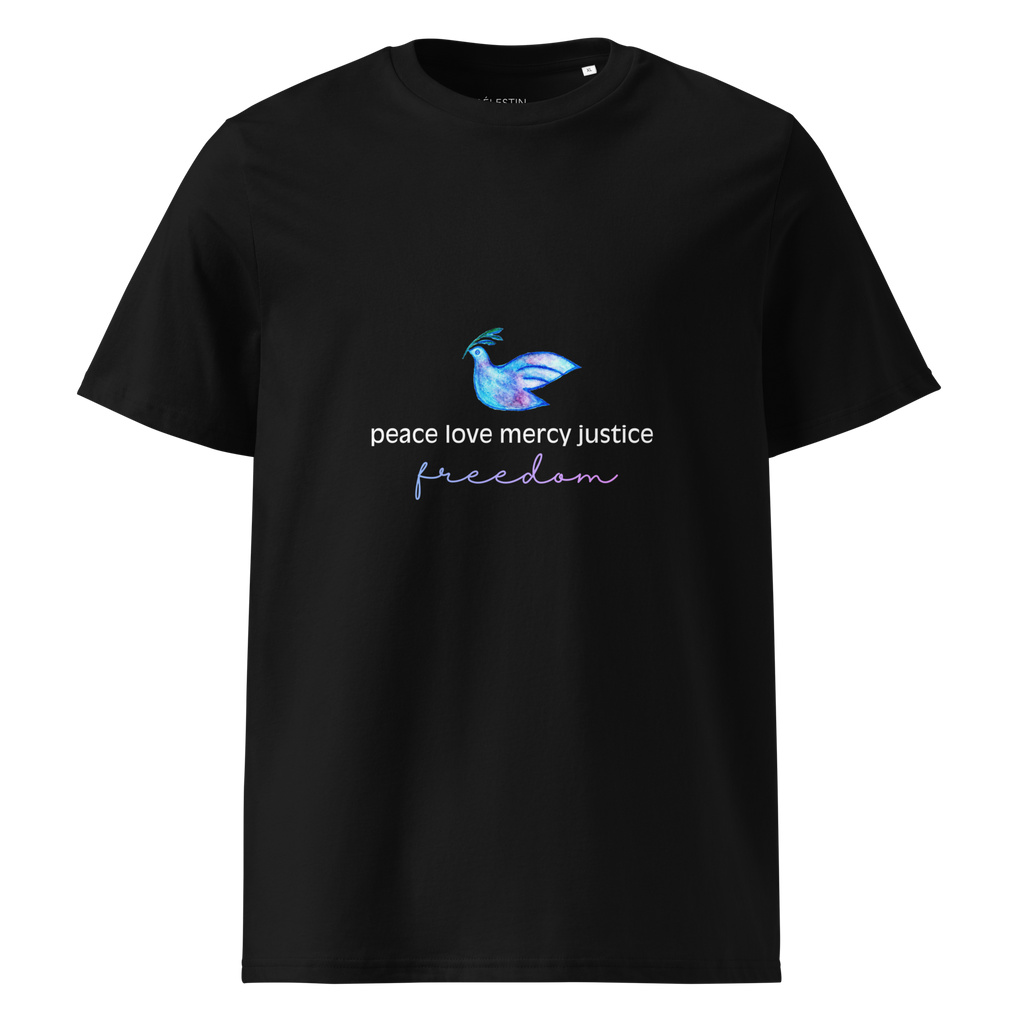 Five Values | Organic Cotton T-Shirt - Black, Sizes Small-5XL