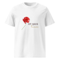 Let Gaza Live | Organic Cotton T-Shirt - White, Sizes Small-5XL