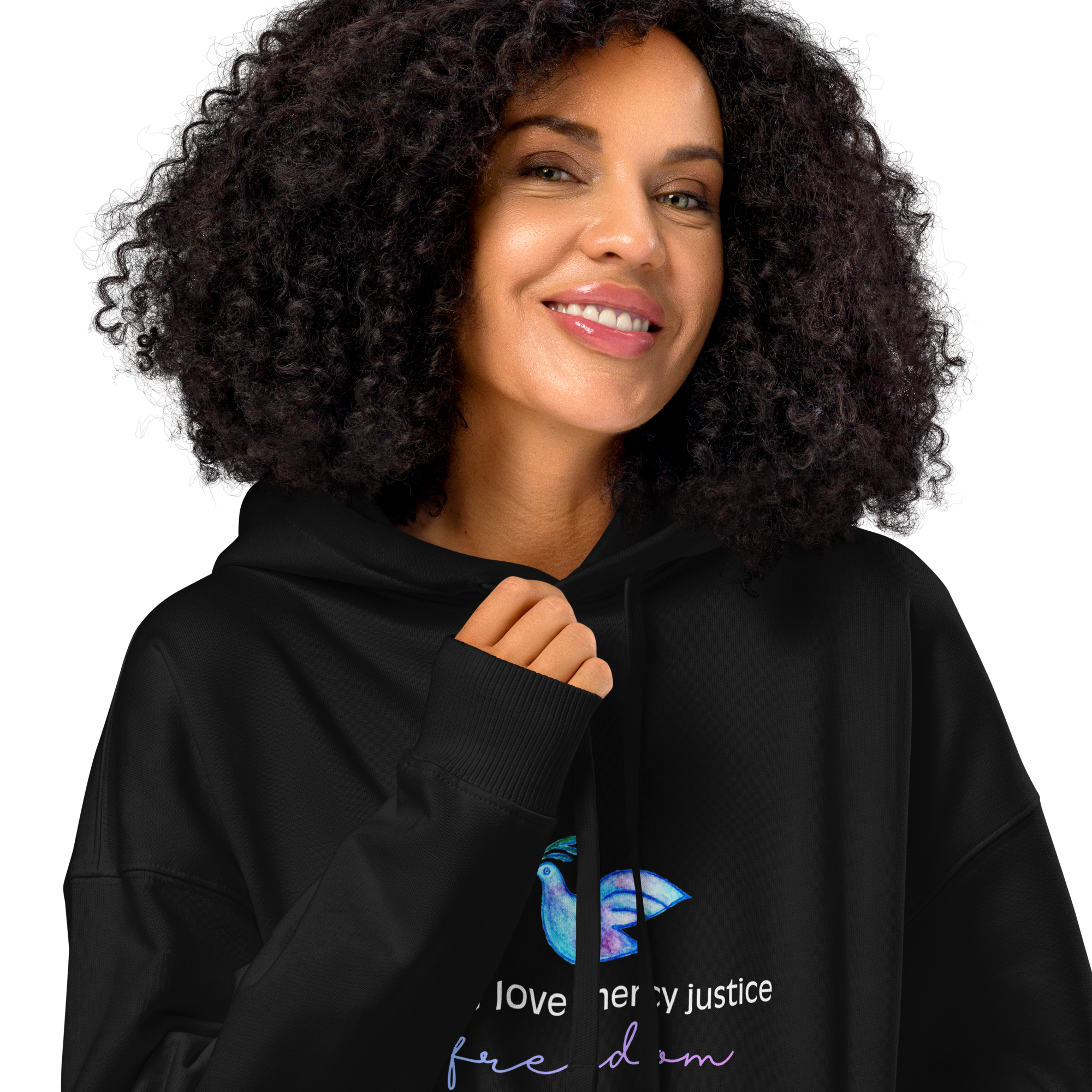 Five Values | Organic Relaxed Hoodie - Dark, Sizes Small-2XL