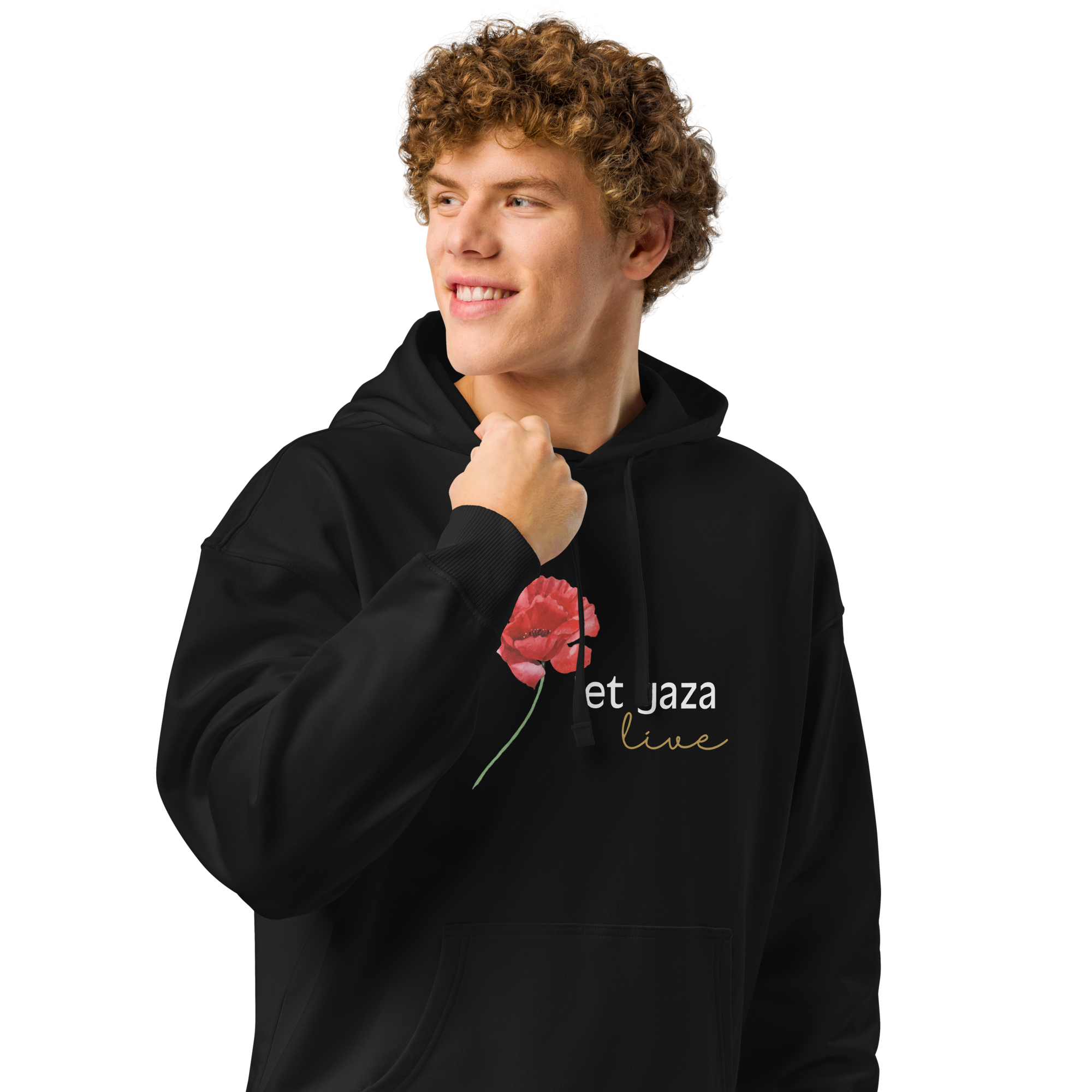 Let Gaza Live | Organic Relaxed Hoodie - Dark, Sizes Small-2XL