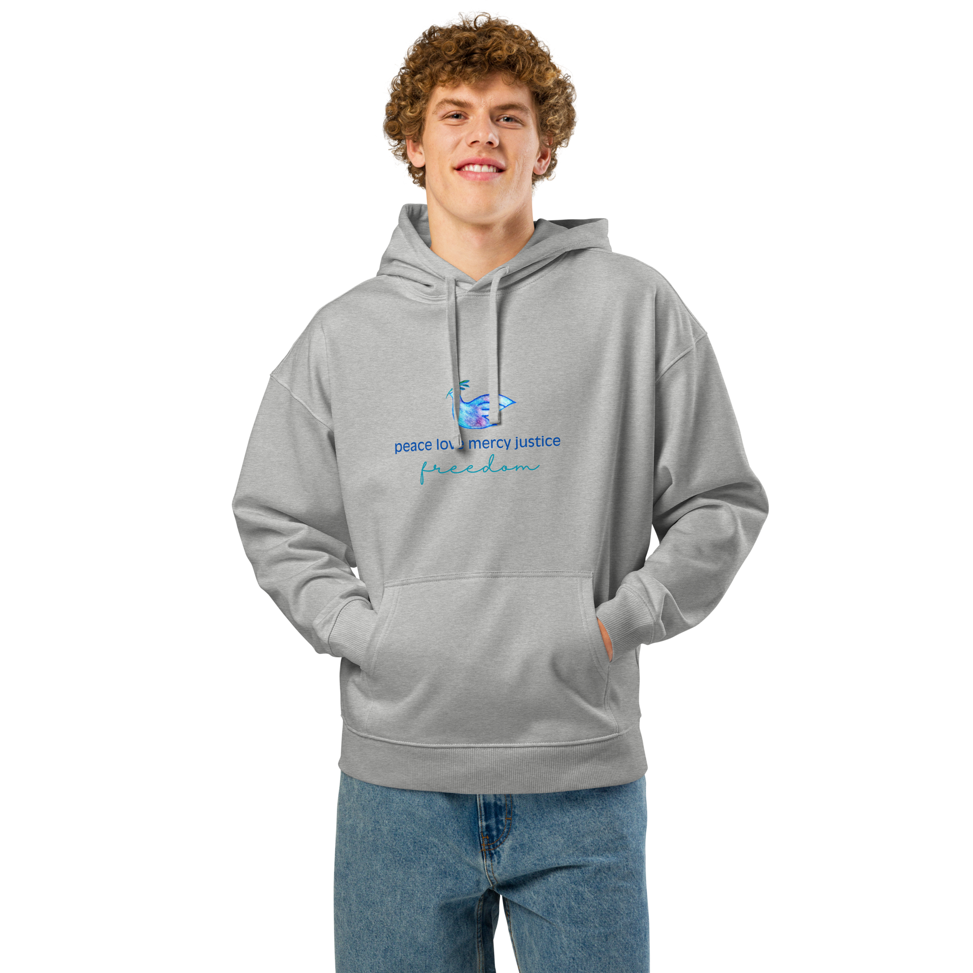 Five Values | Organic Relaxed Hoodie - Light, Sizes Small-2XL