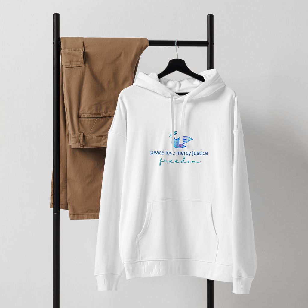 Five Values | Organic Relaxed Hoodie - Light, Sizes Small-2XL