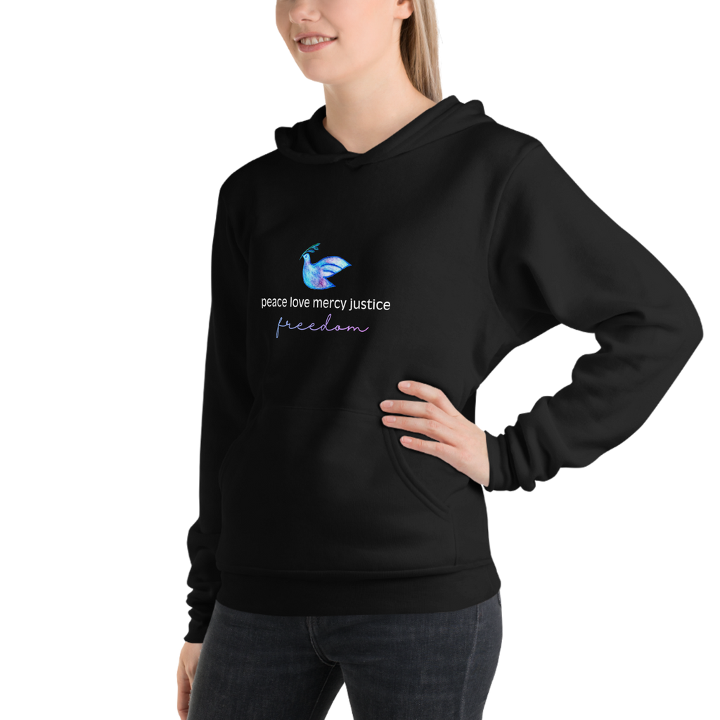 Five Values | Extra Soft Lightweight Hoodie - Black, Sizes Small-2XL