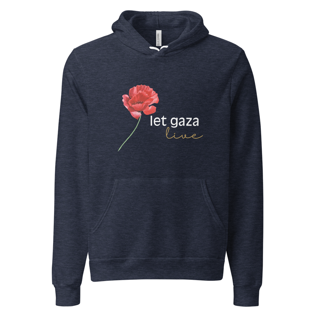 Let Gaza Live | Extra Soft Lightweight Hoodie - Dark, Sizes Small-2XL