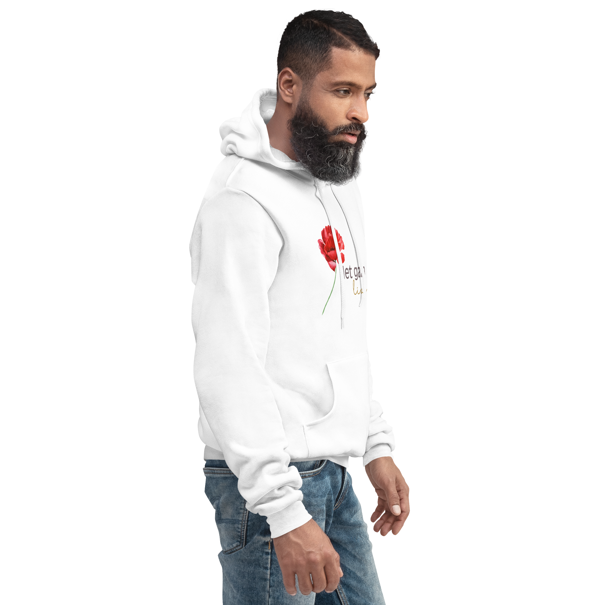 Let Gaza Live | Extra Soft Lightweight Hoodie - White, Sizes Small-2XL