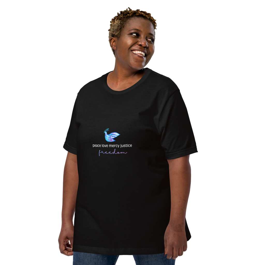 Five Values | Lightweight Cotton T-Shirt - Black, Sizes XS-5XL