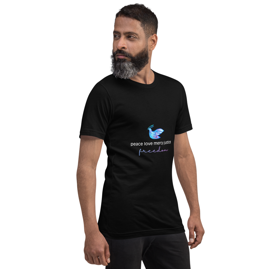 Five Values | Lightweight Cotton T-Shirt - Black, Sizes XS-5XL