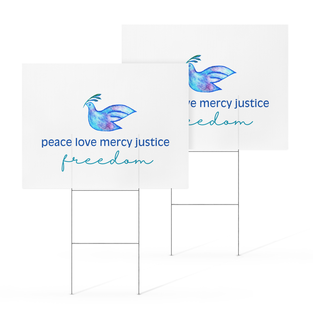 Five Values | Yard Sign