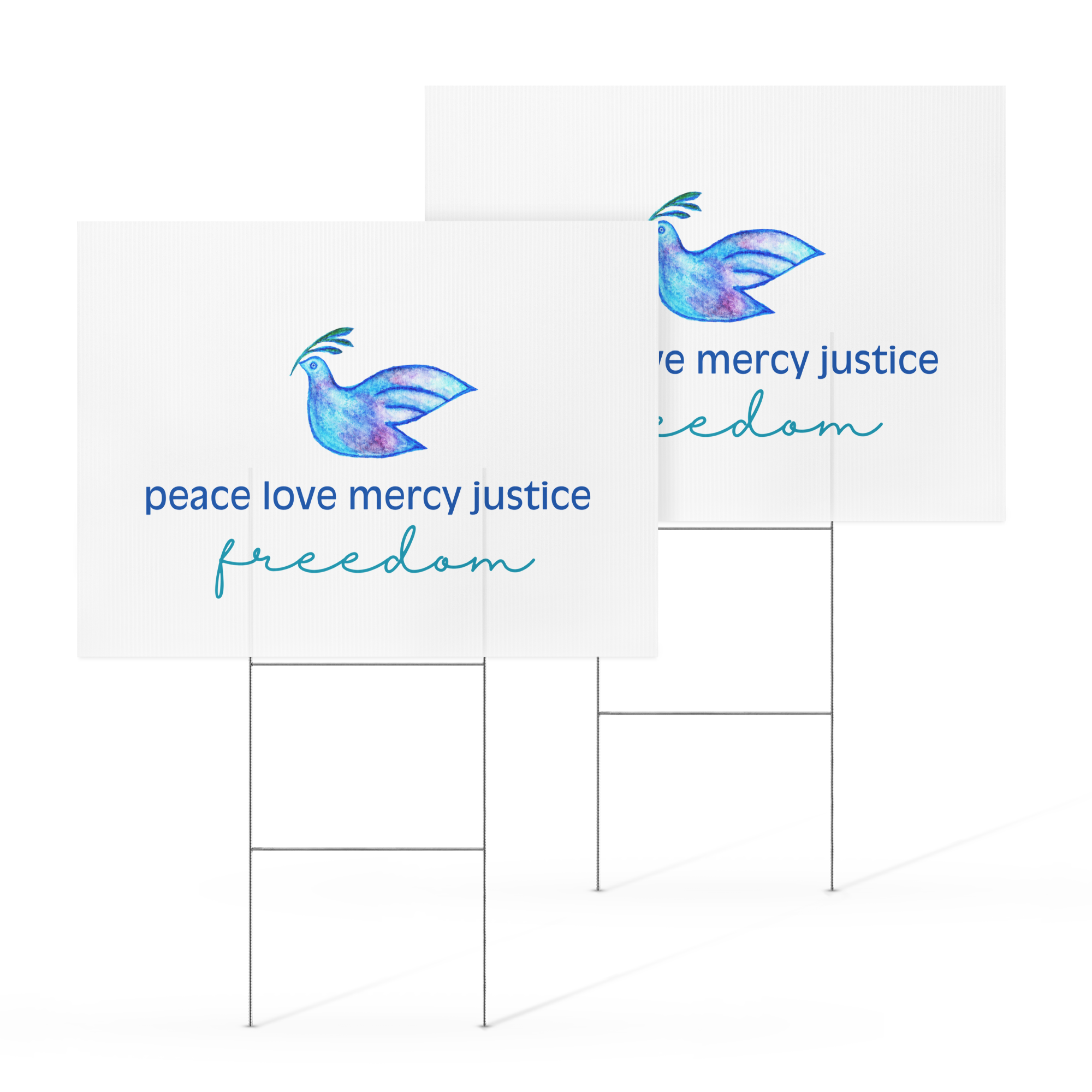 Five Values | Yard Sign