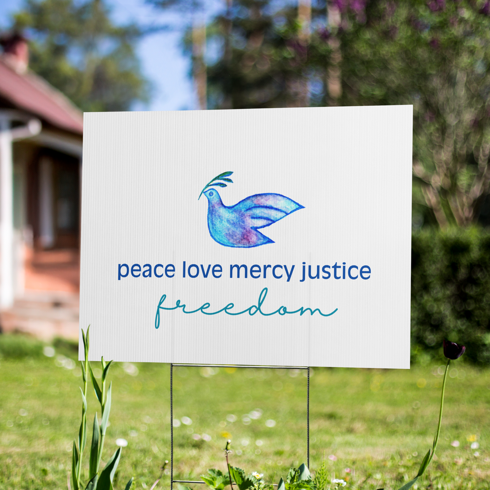 Five Values | Yard Sign