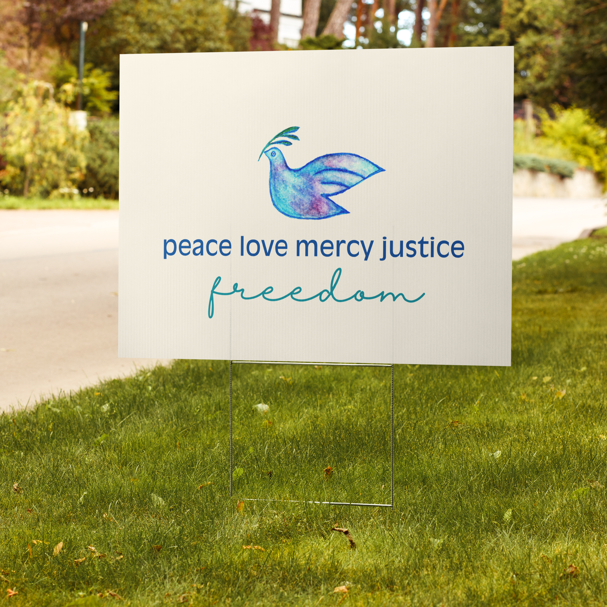 Five Values | Yard Sign