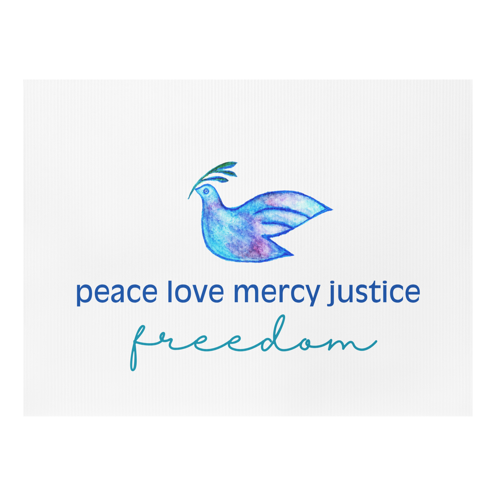 Five Values | Yard Sign