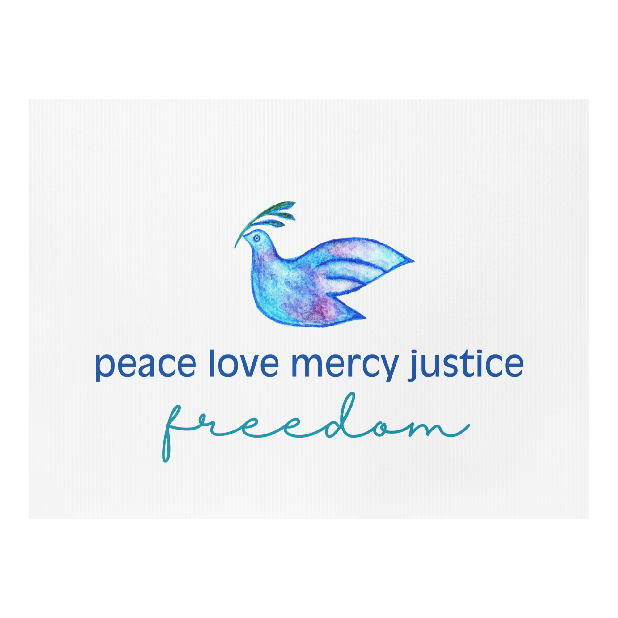 Five Values | Yard Sign